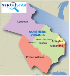 Service area map of Northern Virginia
